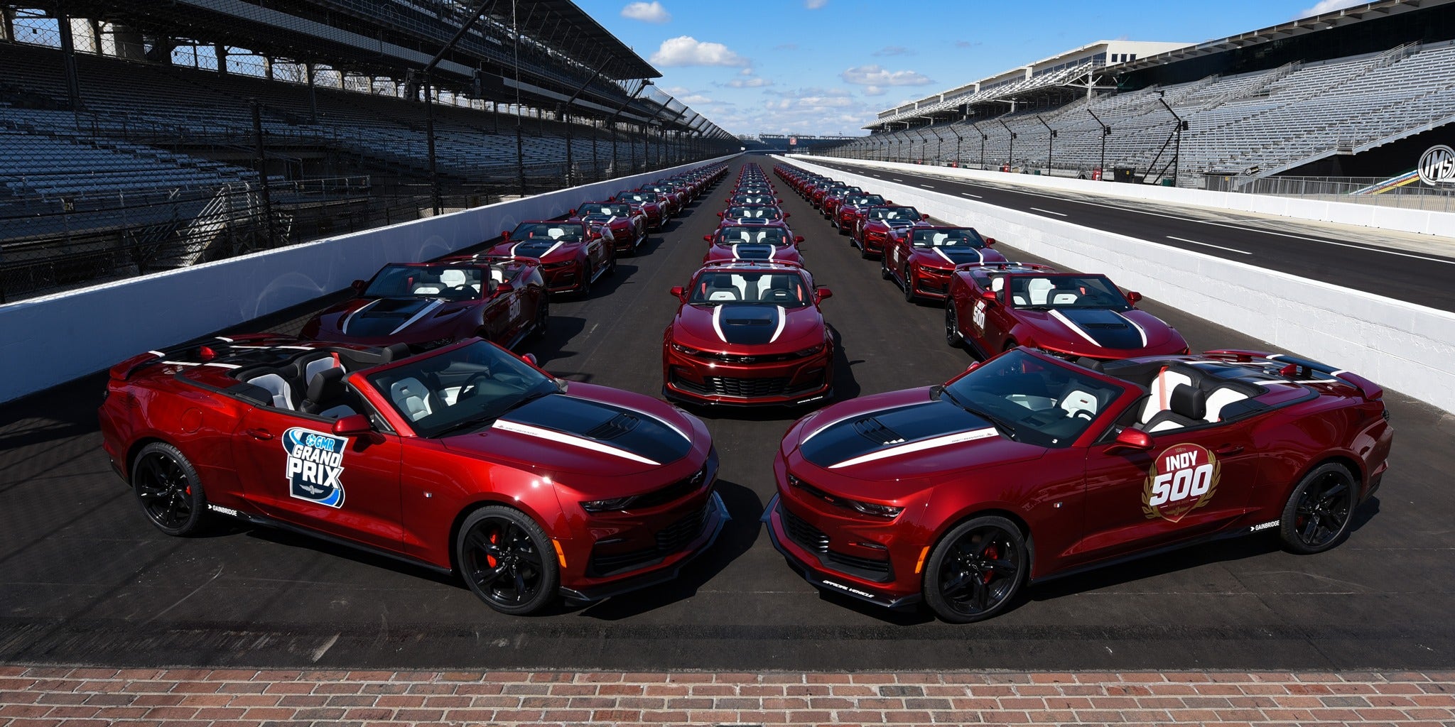 Party time: Chevrolet Camaro SS Indy 500 festival cars hit the brickyard