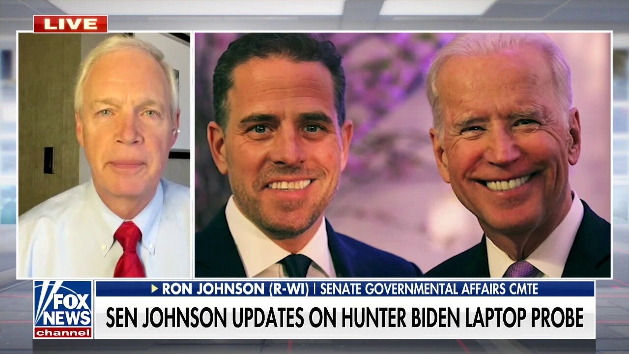 Sen. Johnson: Biden 'would not be president' if FBI, media didn't conceal family 'corruption'