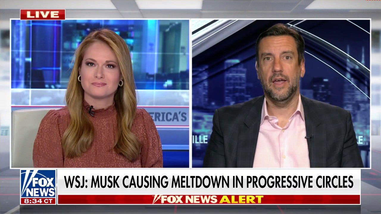 Clay Travis on liberals' meltdown over Elon Musk: 'Think about how crazy this is'