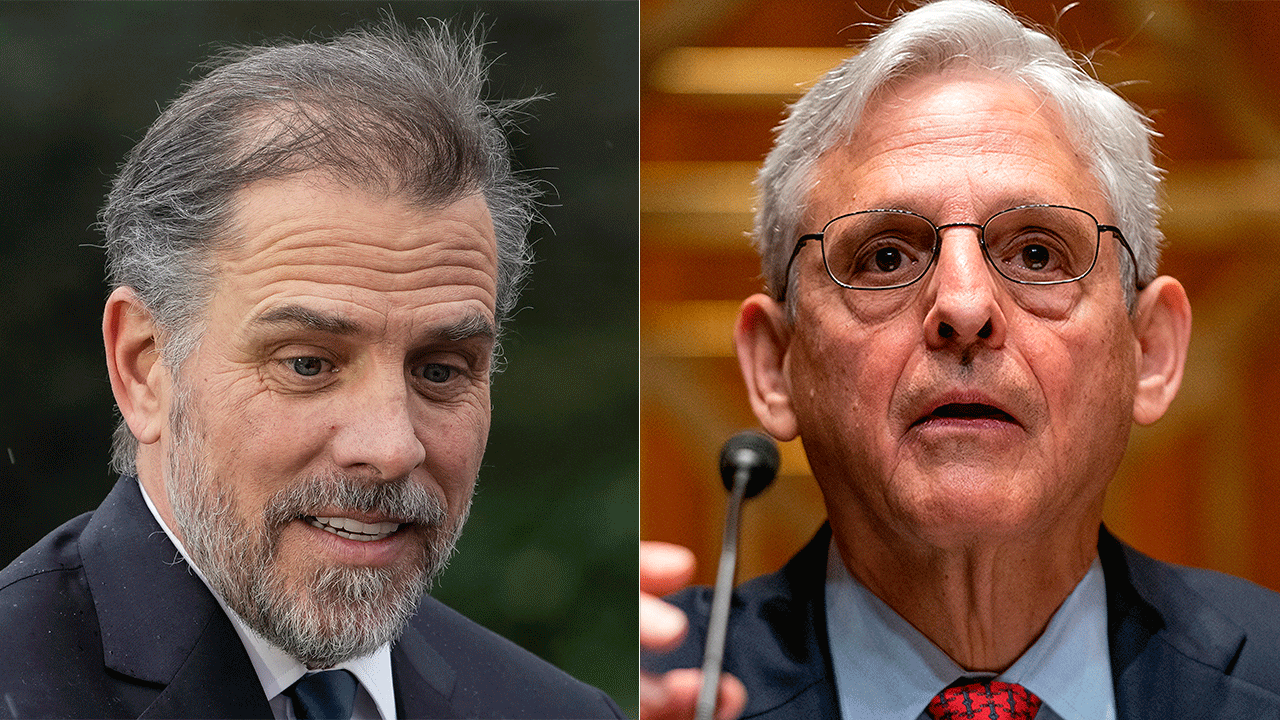 Hunter Biden and Merrick Garland