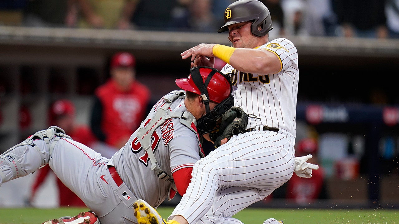 Cincinnati Reds' Tyler Stephenson plays during the sixth inning of