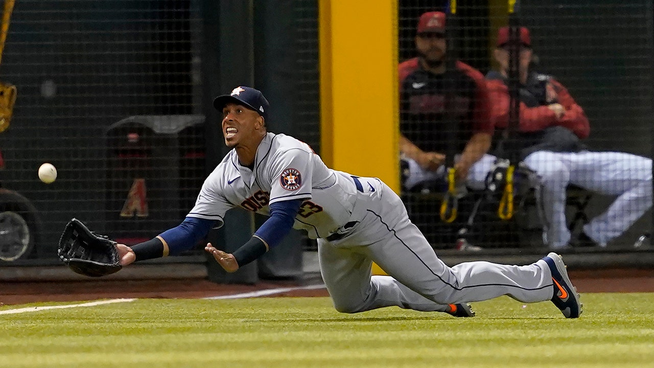 Michael Brantley Takes Reps at First Base in Spring Training