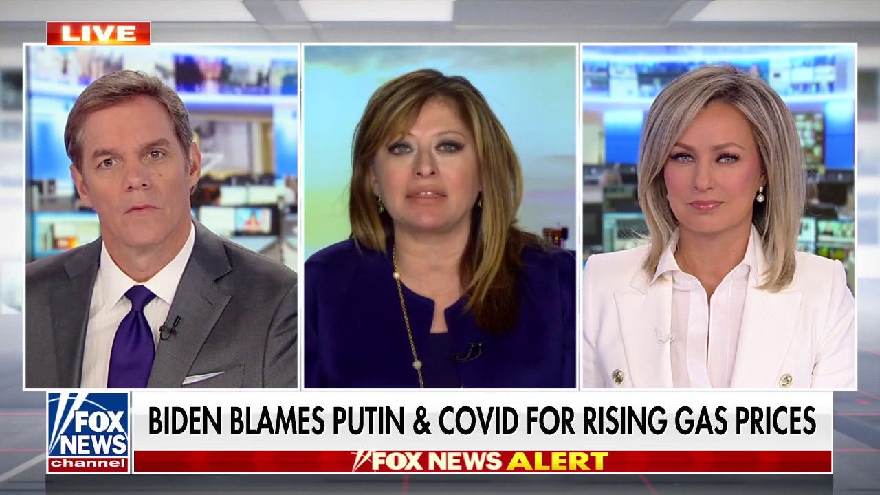 Maria Bartiromo: Biden making 'impossible' argument blaming Putin for rising gas prices