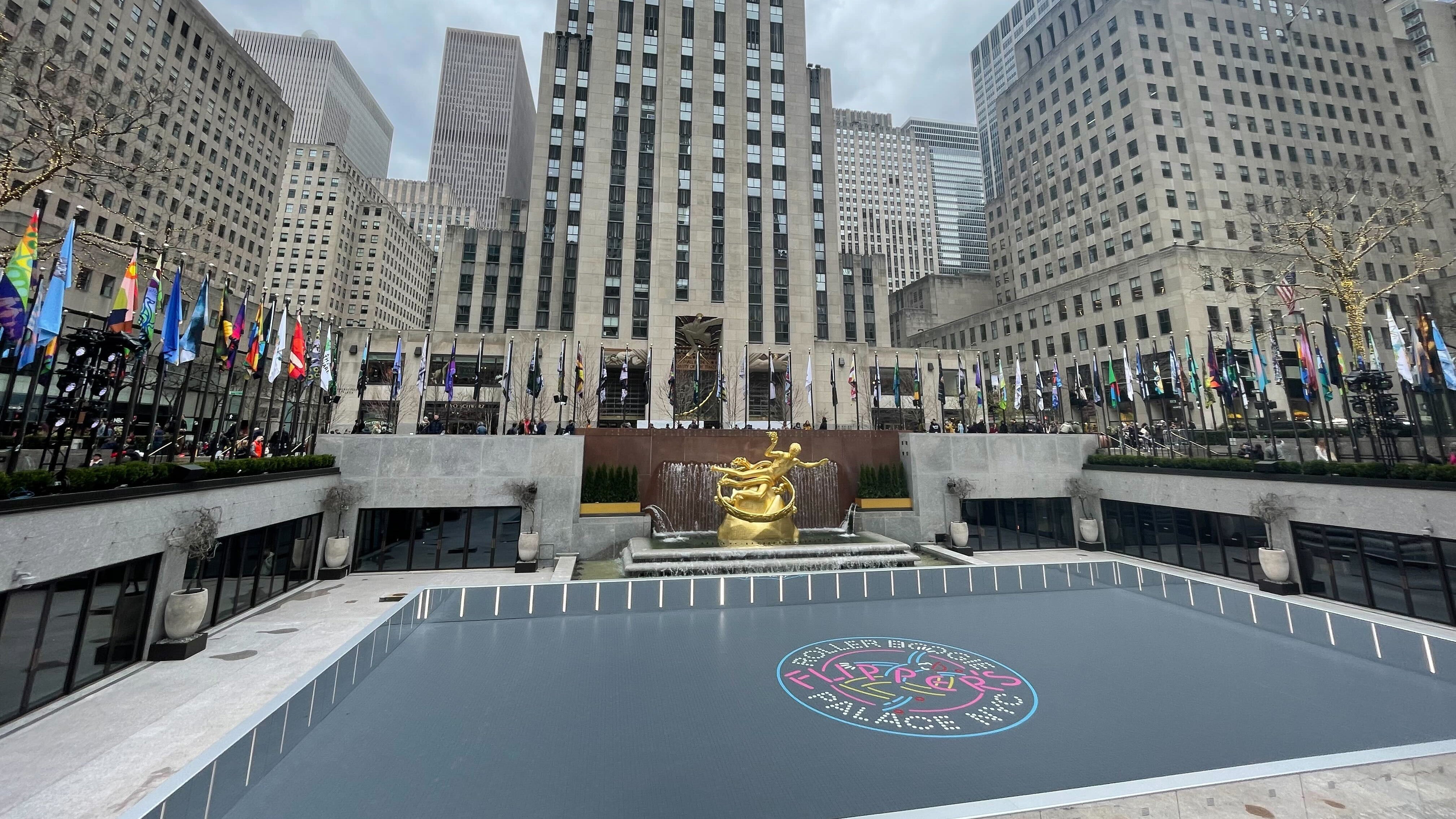 NYC's Rockefeller Center is reviving retro America with roller rink