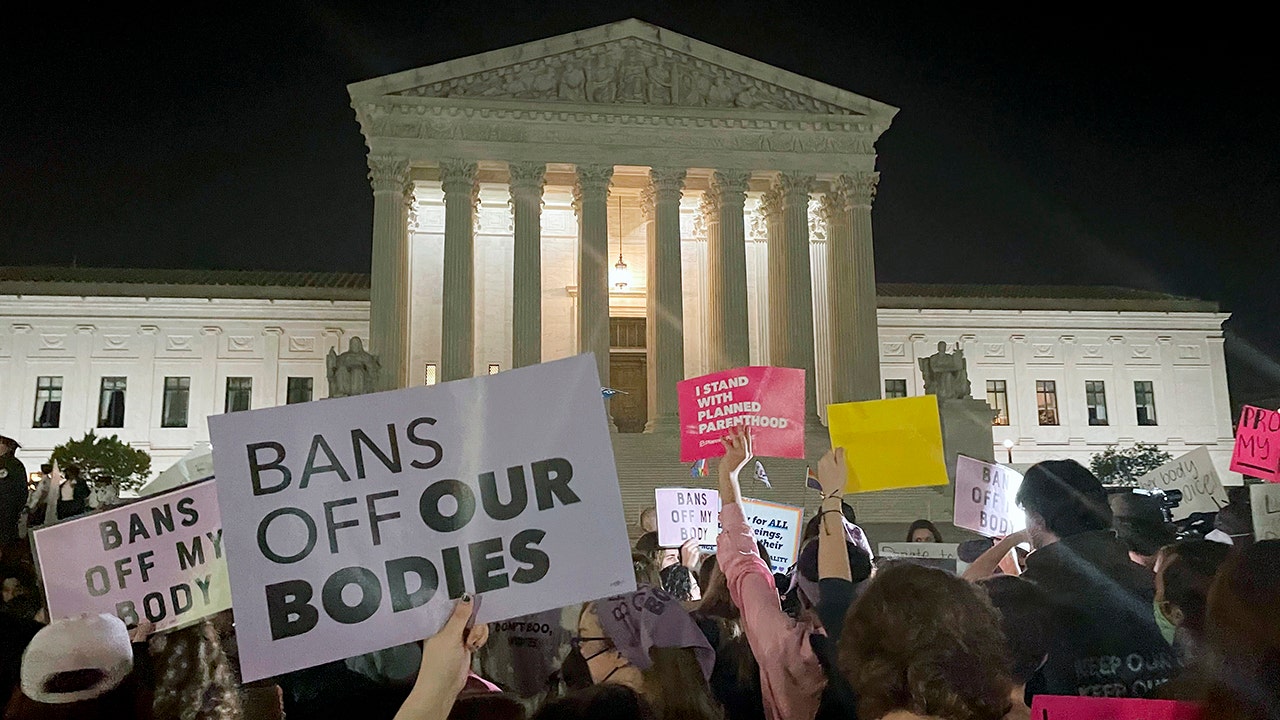 Supreme Court abortion decision: Pro-life, pro-choice protesters in tense confrontations outside SCOTUS