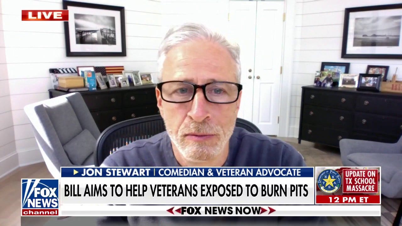Jon Stewart says bill to help veterans exposed to burn pits ‘6 to 8 senators away’ from passage