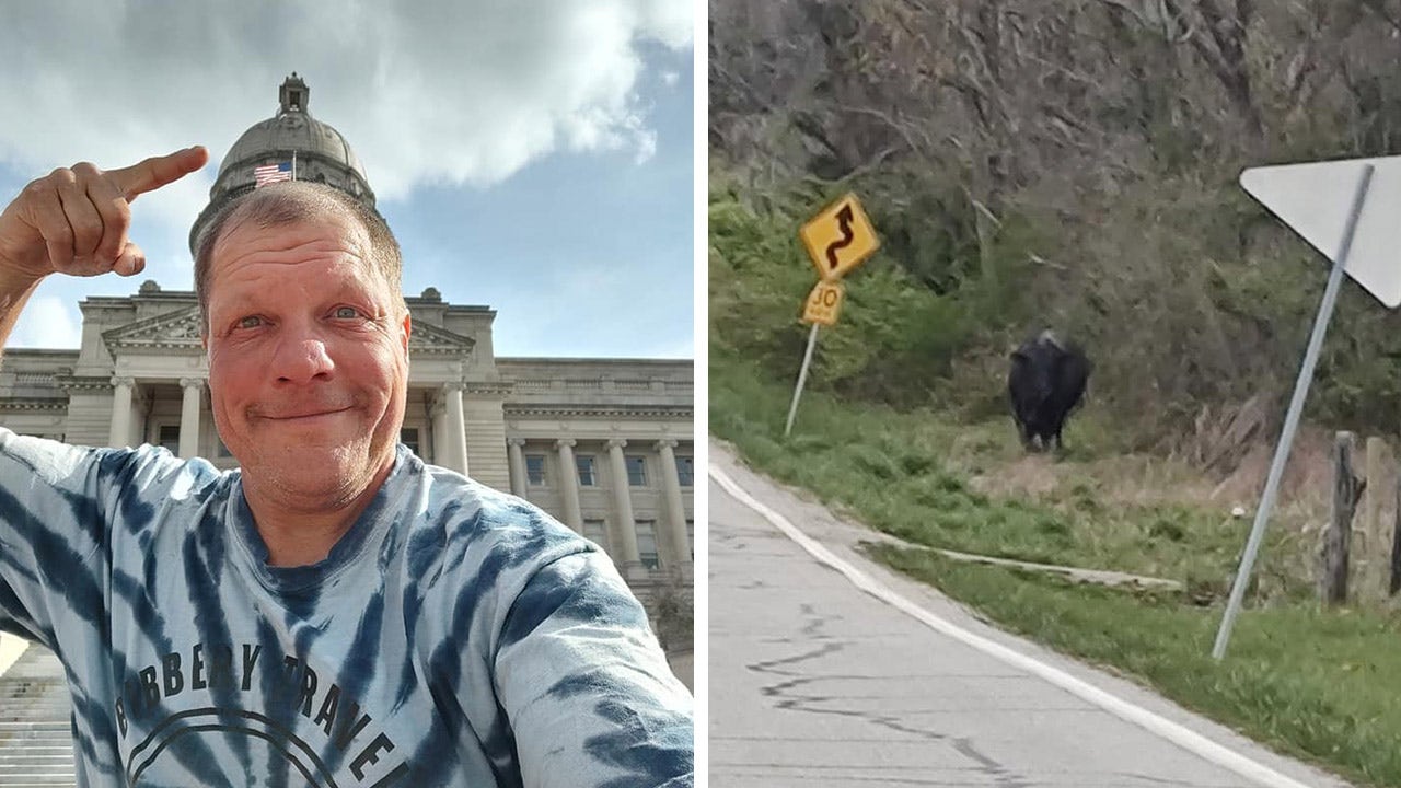 NY man cycling to all 50 states faces bull on the loose in Kentucky: ‘Imminent danger’