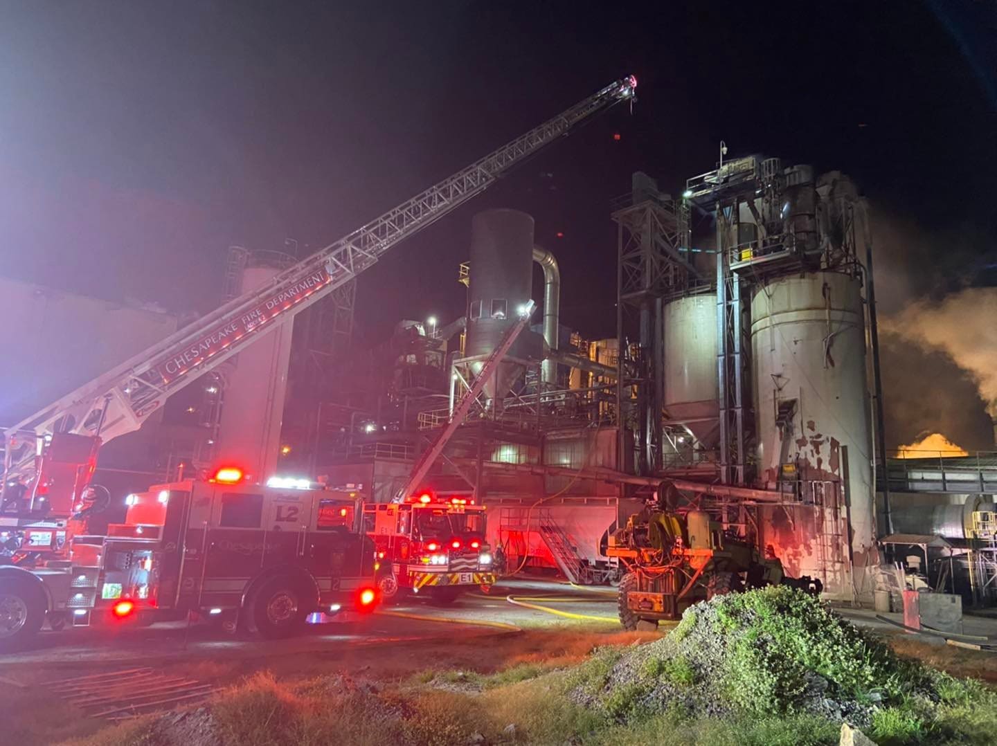 Firefighters extinguish industrial fire at Perdue Farms facility