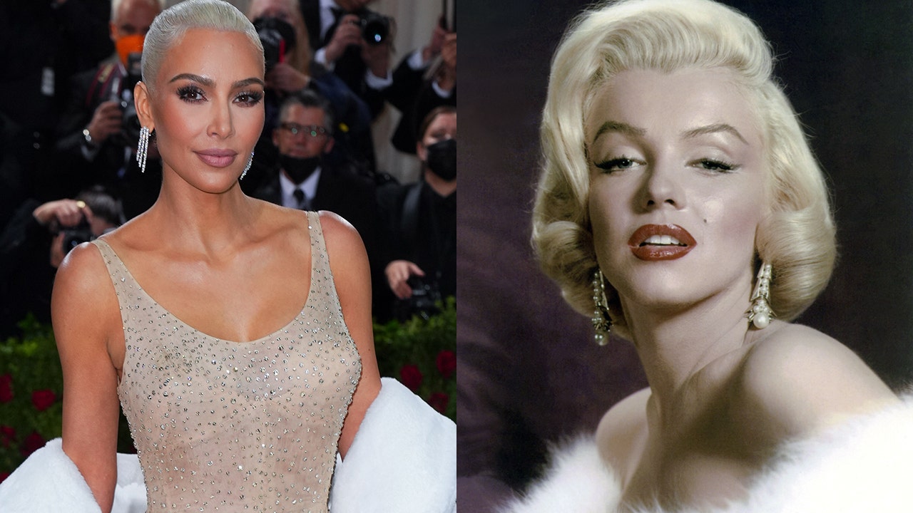 Kim Kardashian changed into a second Marilyn Monroe dress after