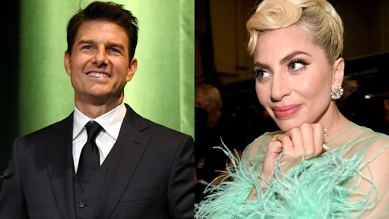 Lady Gaga swaps kisses with ‘Top Gun: Maverick’ star Tom Cruise at Las ...