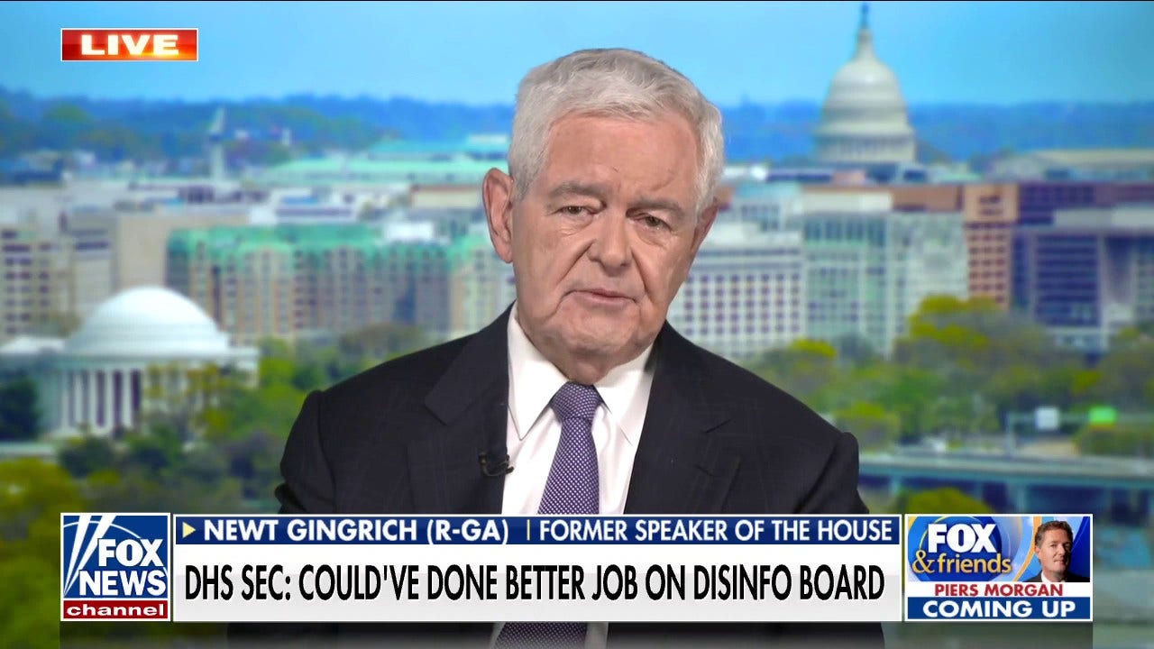 Gingrich on 'Fox & Friends': Biden's 'censorship' board would totally violate the Constitution