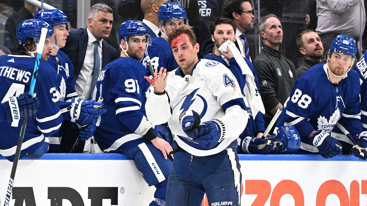 Lightning’s Jan Rutta bloodied during fight Maple Leafs blank Tampa Bay in Game 1 – Fox News