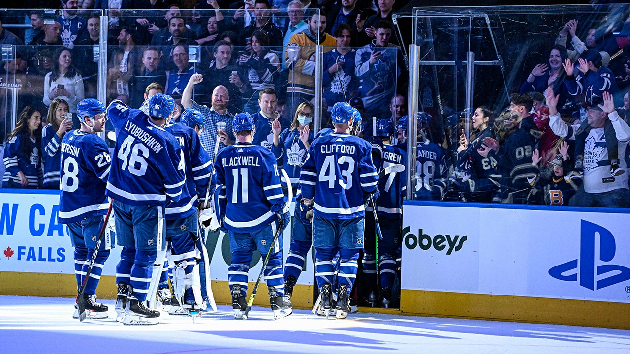 Toronto Maple Leafs embrace Tampa Bay Lightning Game 7 