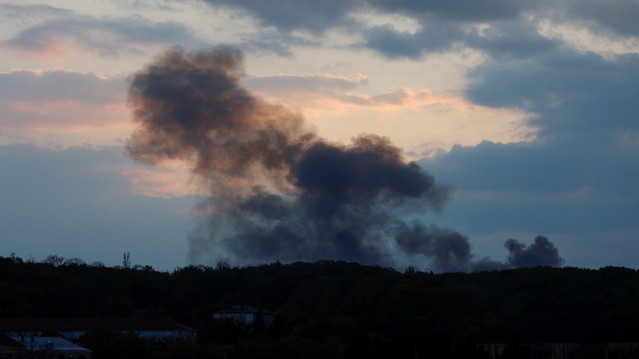 Die Rakete schlug in der Region Lemberg in der Ukraine ein und beschädigte die militärische Infrastruktur