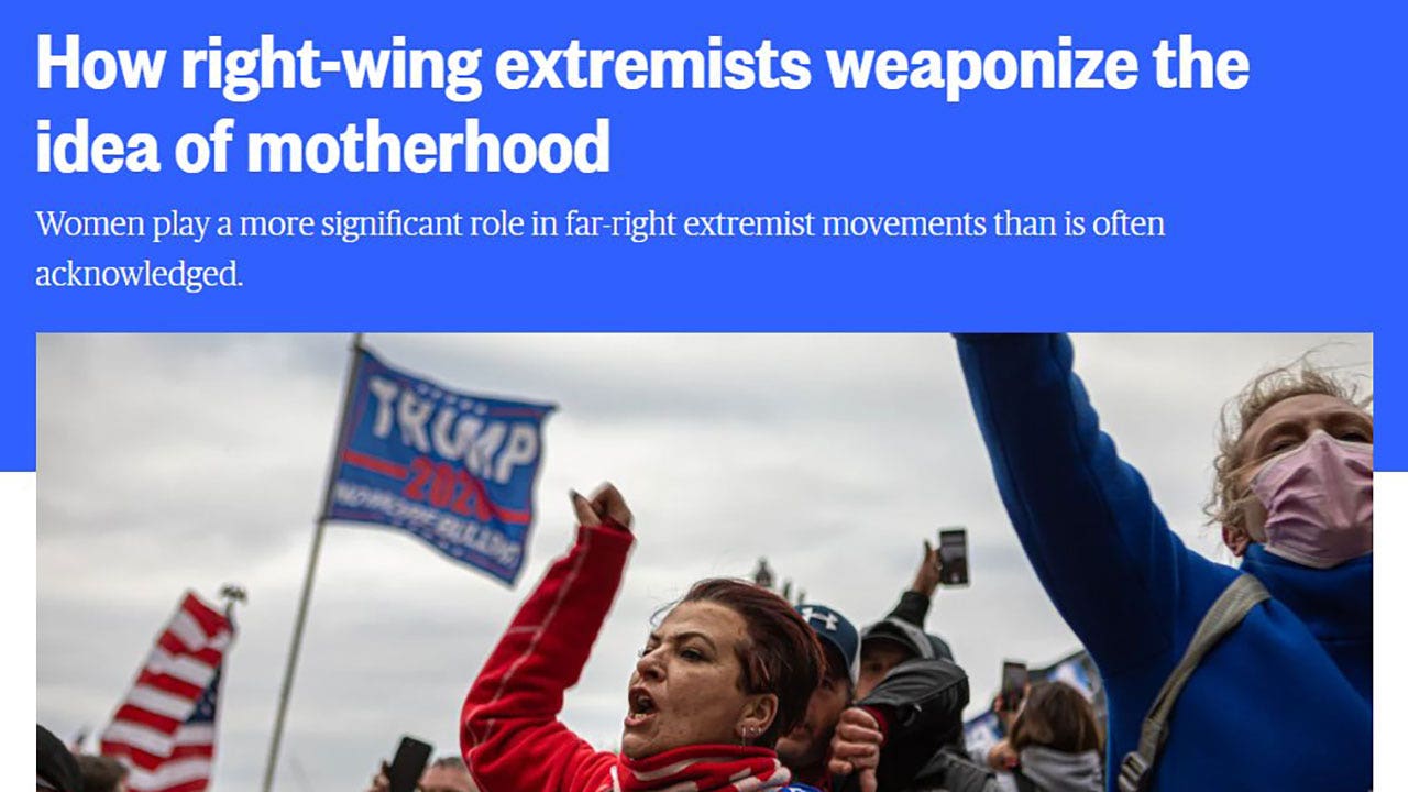 MSNBC warns of right-wing extremists weaponizing 'motherhood'