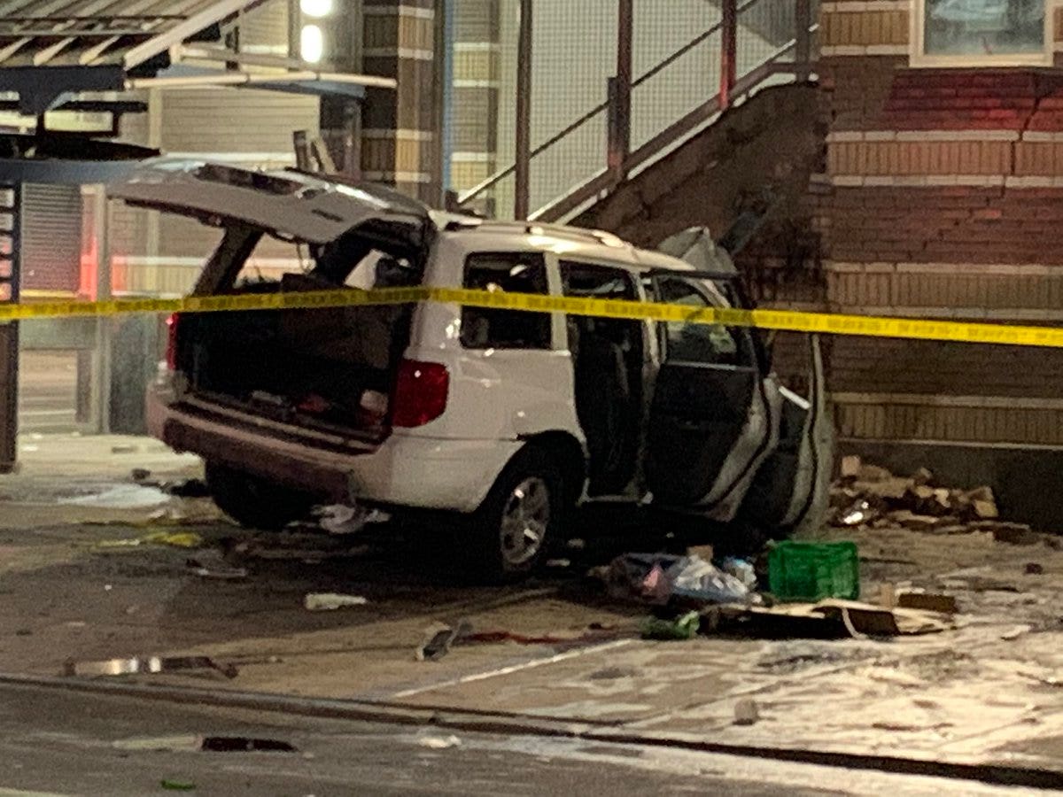 Gruesome Philadelphia crash: 3 dead after speeding car slams into train station