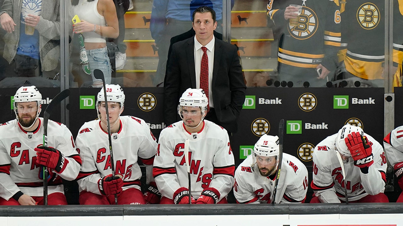 Hurricanes’ Rod Brind’Amour unhappy with 2nd period Bruins goal: ‘I would have bet my life on that one’