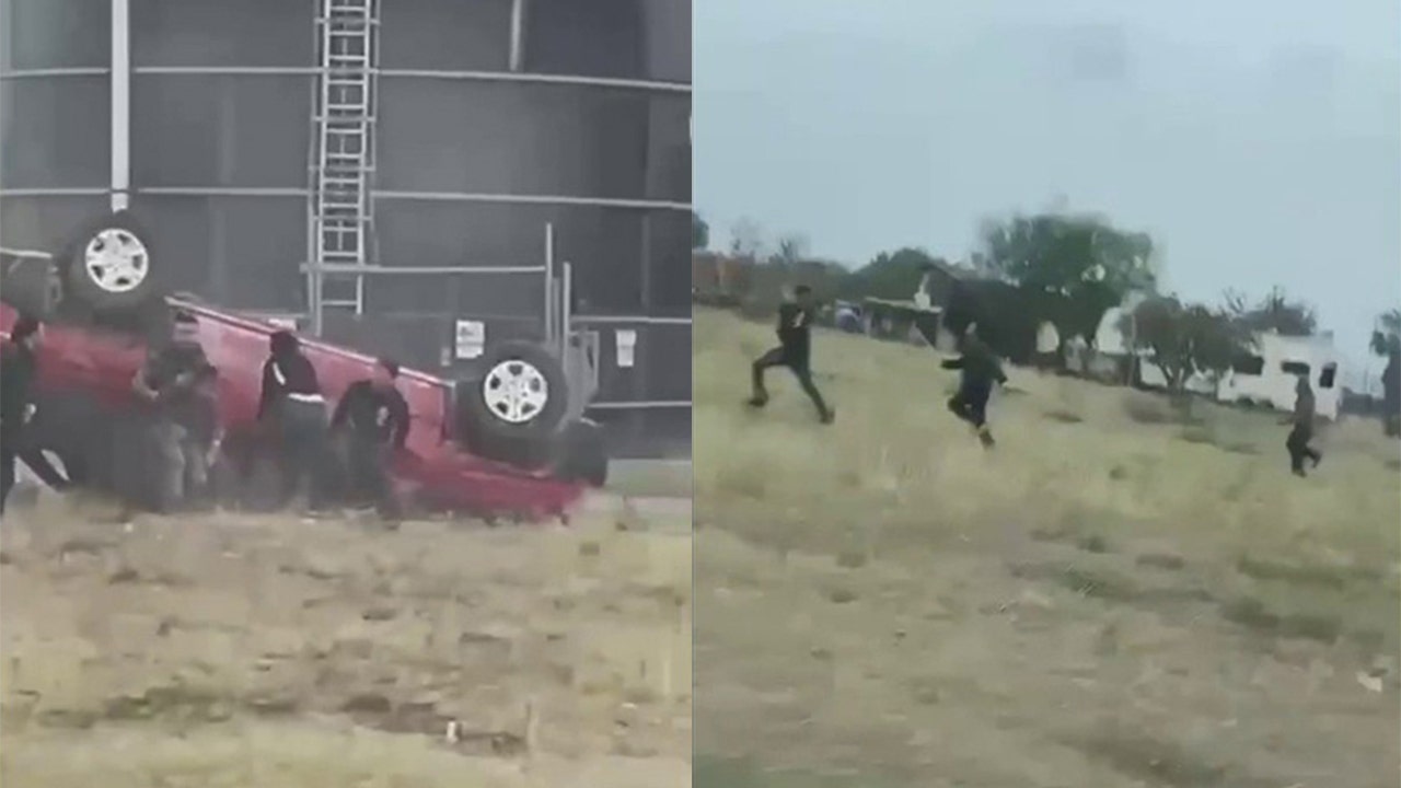 Video shows 11 migrants, smuggler fleeing rollover crash in Texas' Rio Grande Valley