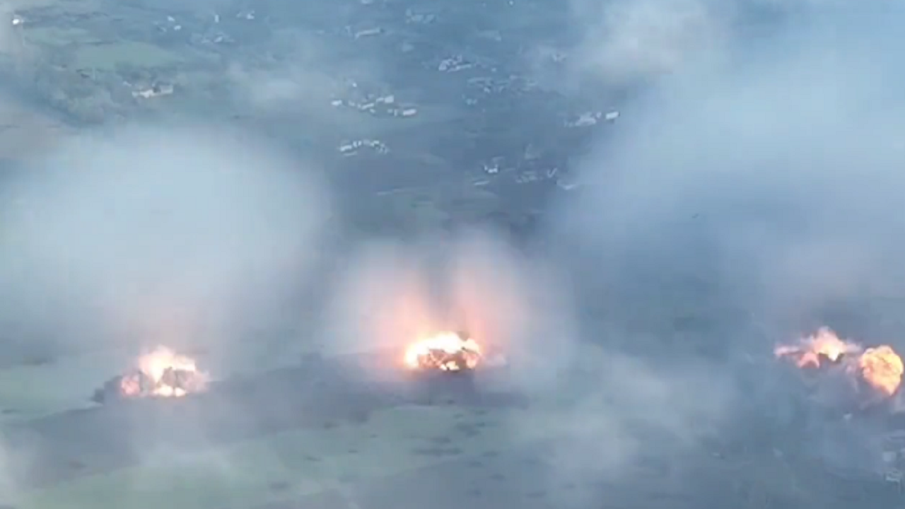 Ukraine video shows massive Russian explosions: 'What the most horrific war of the 21st century looks like'
