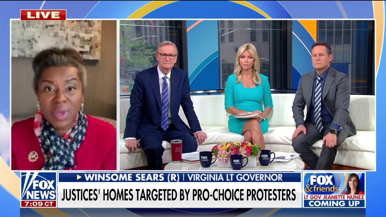 Virginia Lt. Gov. Winsome Sears calls on Biden to protect Supreme Court justices: 'This falls on you'