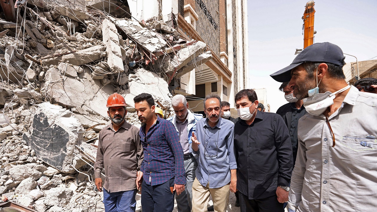 Iran disperses crowd angry over building collapse killing 29