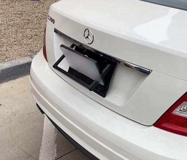 California Mercedes-Benz ‘something out of 007 movie,’ had license plate flipper, gas device, cops say