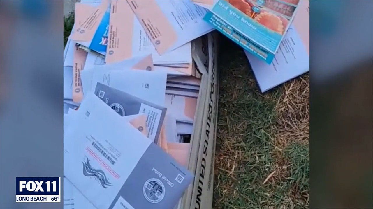 Los Angeles woman finds 104 stolen mail-in ballots while walking dog; USPS, registrar's office investigating