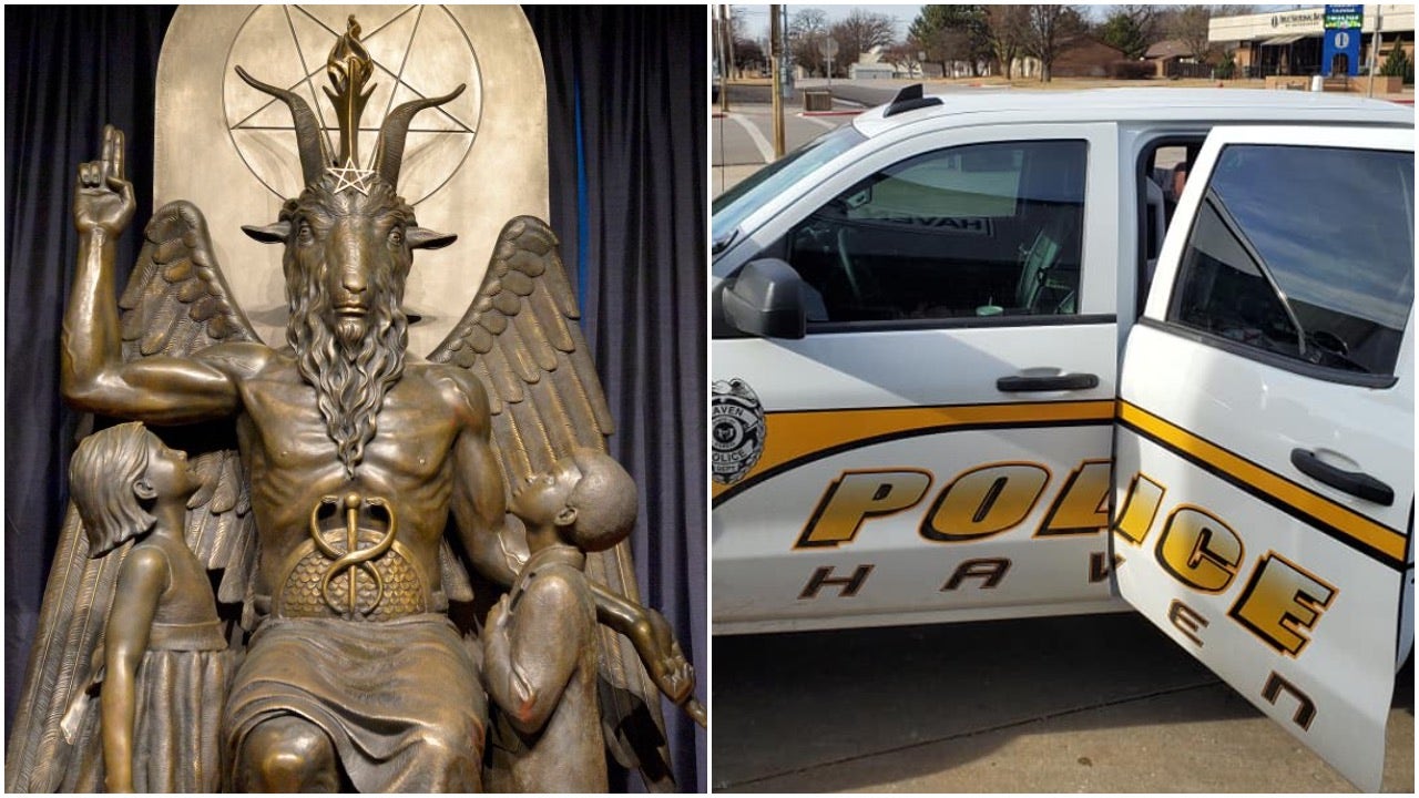 Satanic Temple to send ‘Hail Satan’ decals to Kansas town that reversed ban on ‘God’ from police cars