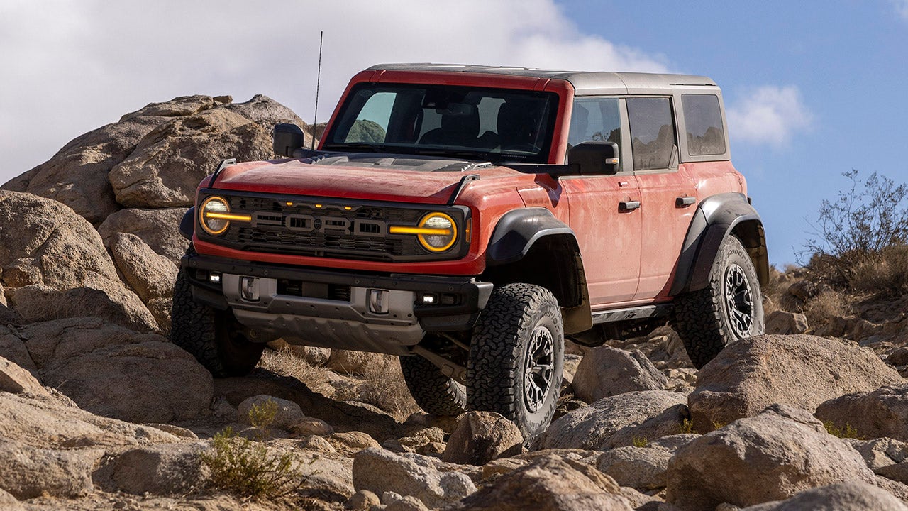 The Ford Bronco Raptor will chug gasoline while it eats dirt