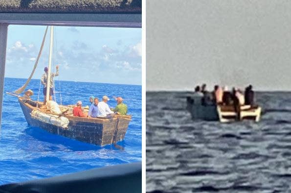 Florida USCG cutter sends dozens of Cubans attempting to get to the US back