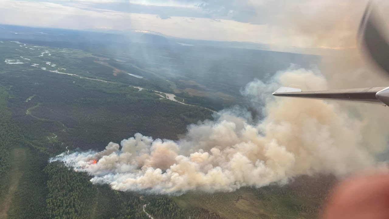 Fire in Alaska pushed toward Native allotments by winds