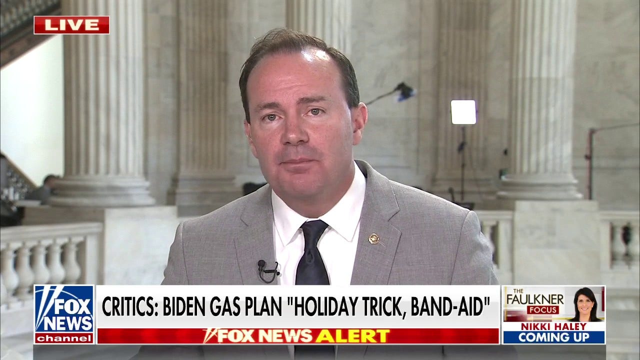 Mike Lee blasts Biden’s ‘treacherous’ gas tax holiday, warns it will ‘spike inflation even more’