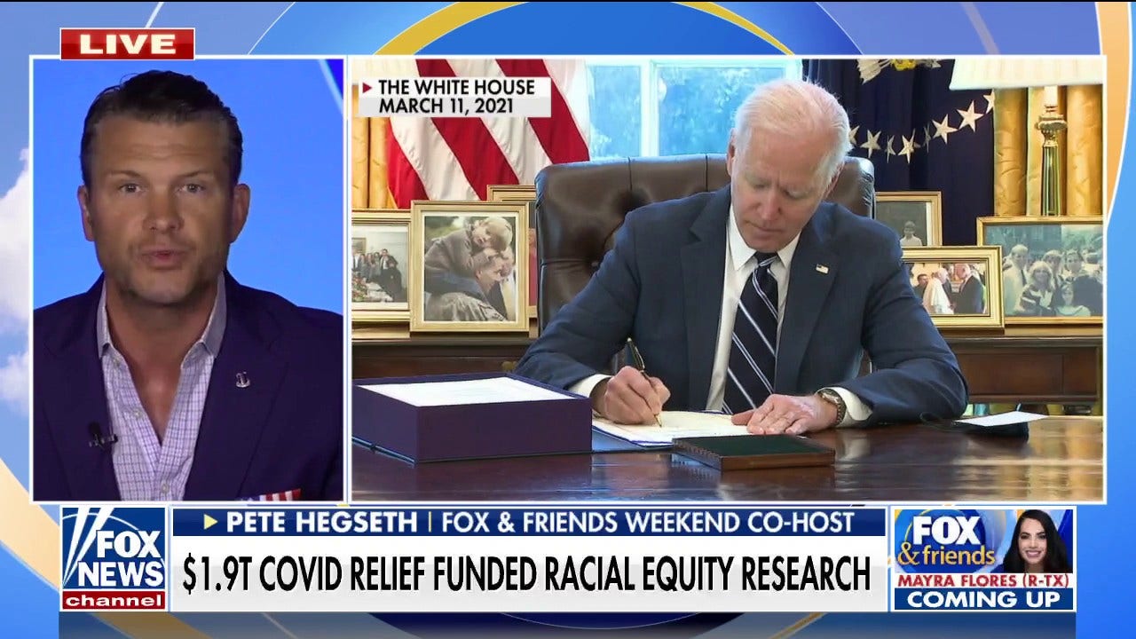 Pete Hegseth rips American Rescue Plan funding left's education agenda