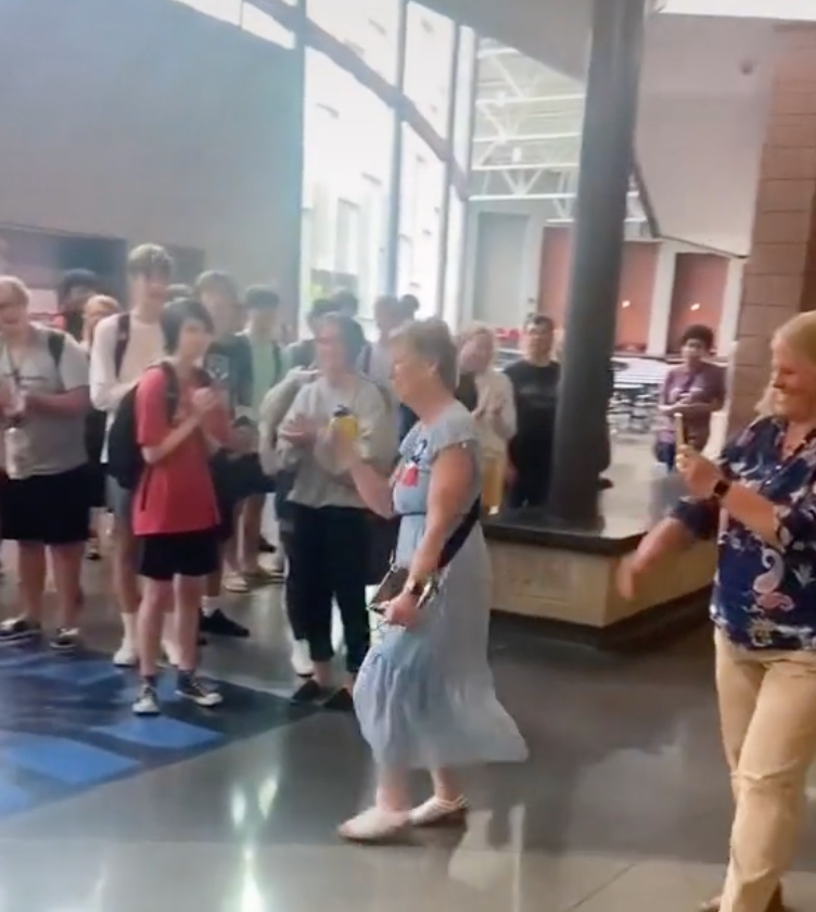 Michigan teacher goes viral on TikTok after sweet retirement send-off from students