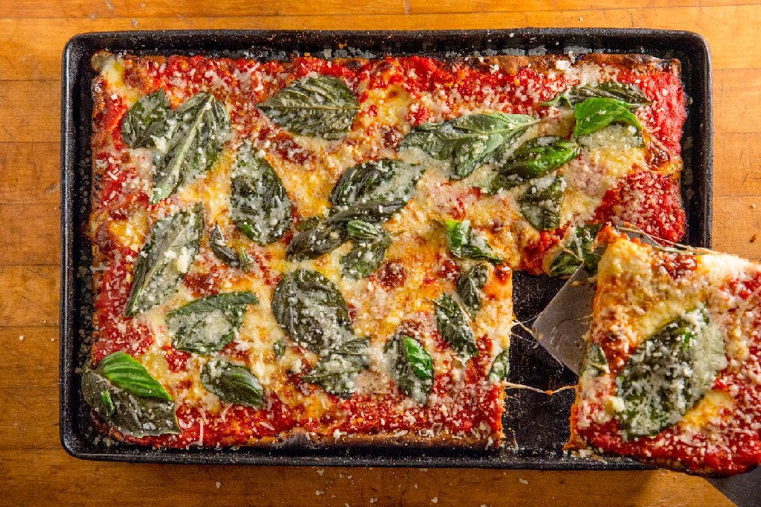 Siciliana' Veggie Pizza (01), Grilled artichokes, spinach,…