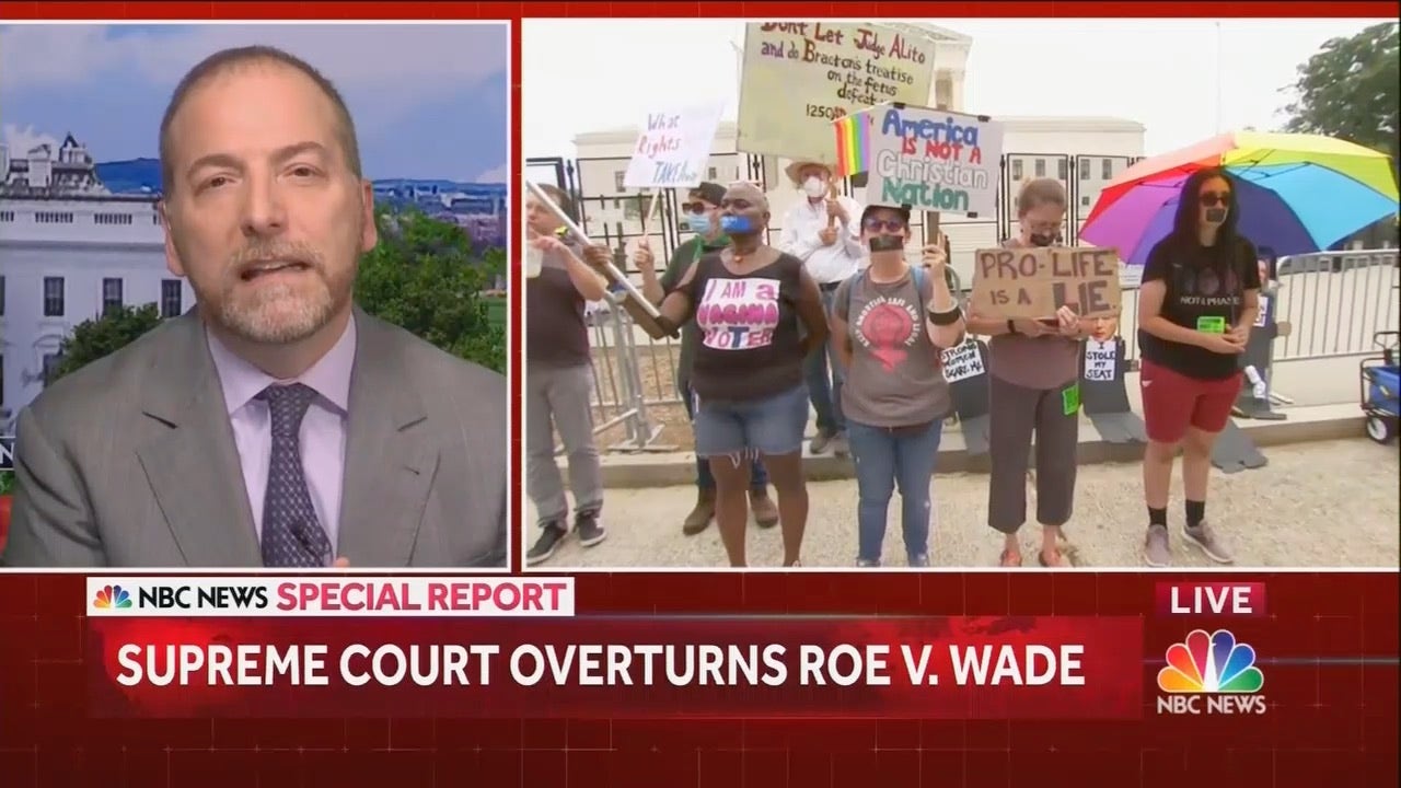 After Roe v. Wade ruling, NBC's Chuck Todd wails over 'rigged' Supreme Court: Robes are now 'red and blue'