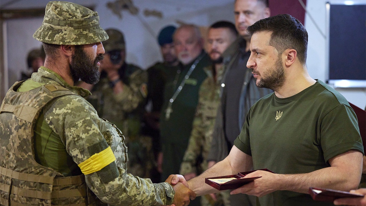 Ukraine's Zelenskyy visits front lines in south as Russian forces pound ...