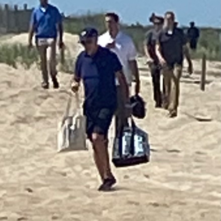 Biden spotted at Delaware beach after security scare