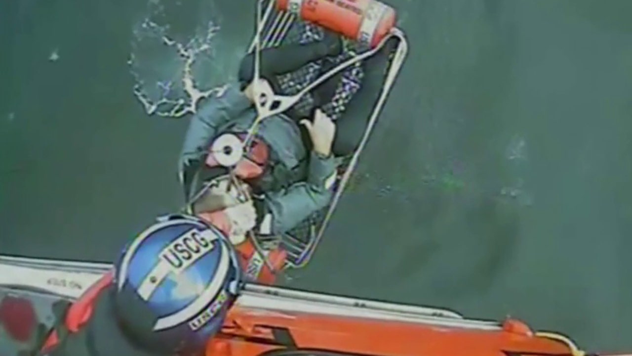 Coast Guard video shows daring rescue of Race to Alaska sailors after boat capsizes