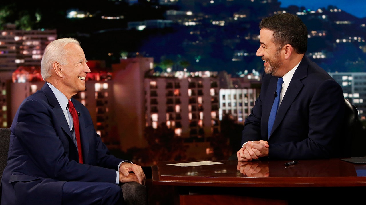 Clay Travis mocks Biden’s COVID ‘mask charade’ during ‘Jimmy Kimmel Live!’ appearance