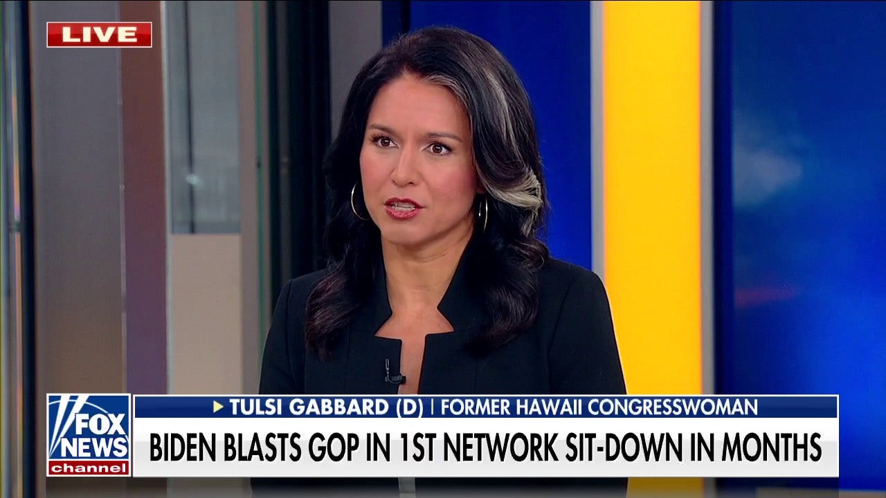 Tulsi Gabbard, 'Outnumbered' hosts torch Biden's Jimmy Kimmel interview: 'Playing the blame game'
