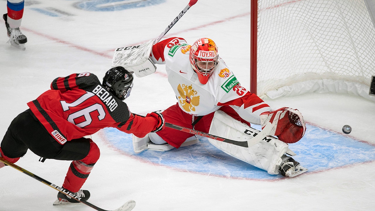 Men's Red International Hockey Team Canada IIHF 2022 Replica Olympics Jersey
