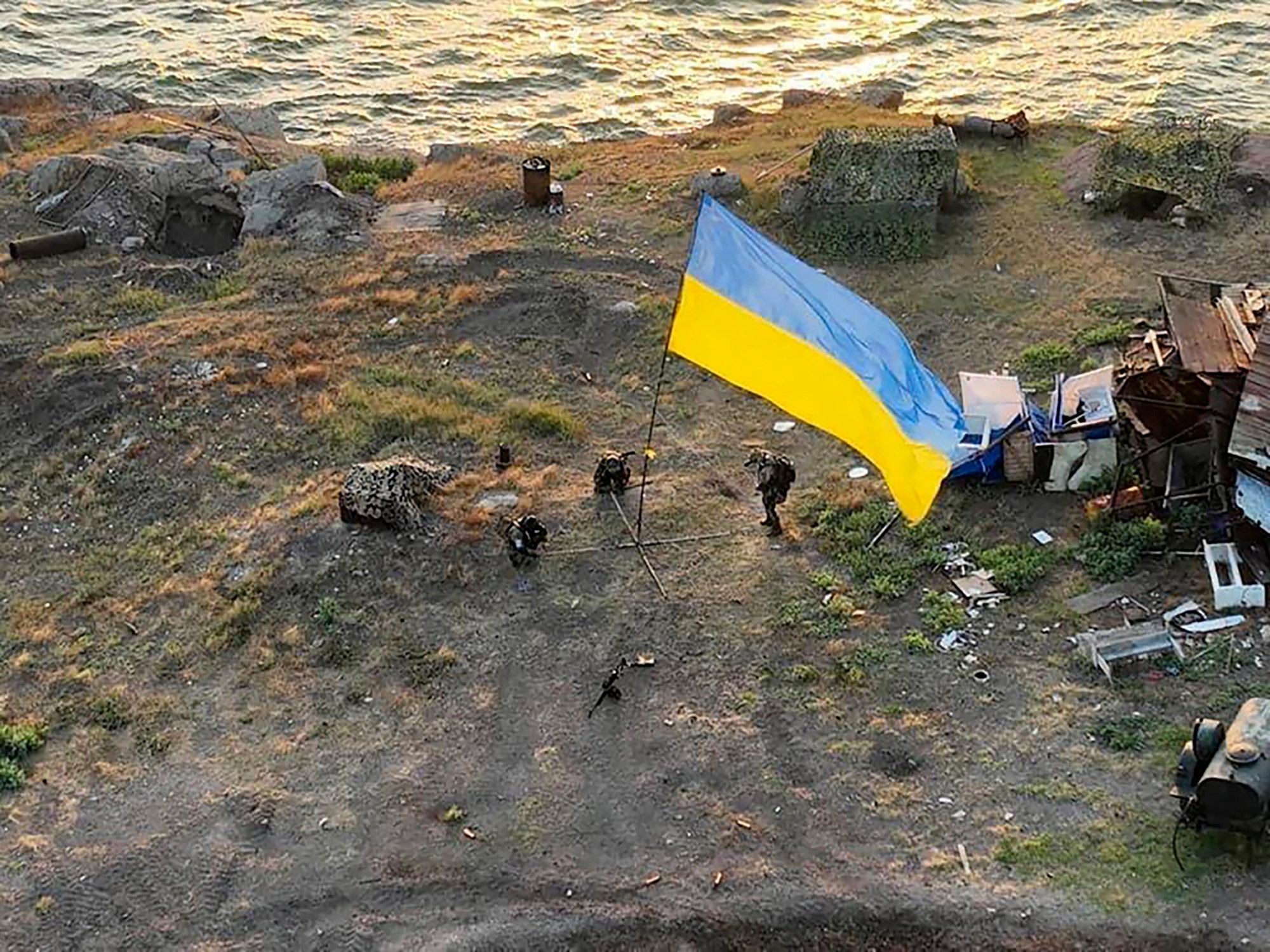 Ukraine raises flag over Snake Island in war gain