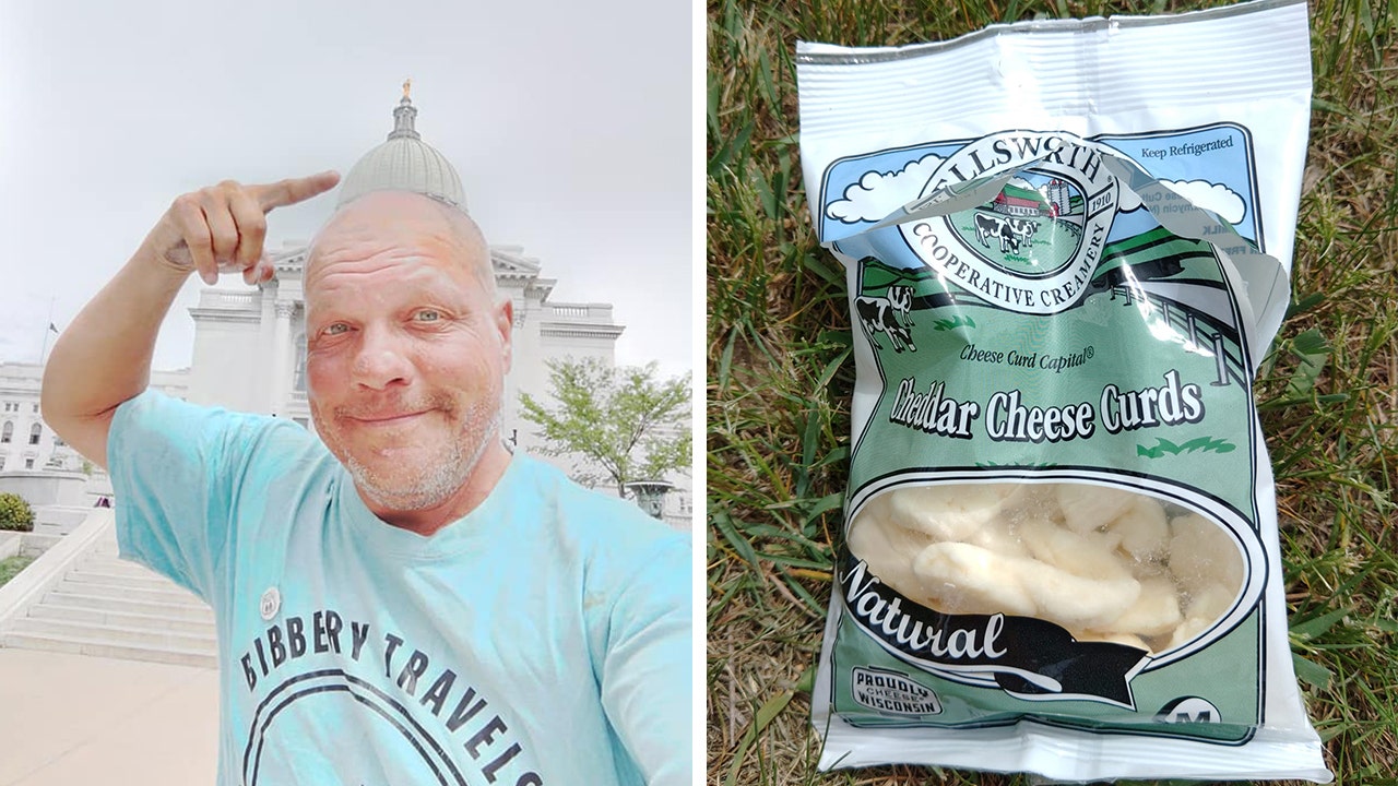 Bob Barnes, 52, of Syracuse, New York, is cycling to all 50 U.S. state capitals. On May 15, he reached his 41st capital, Madison, Wisconsin.  (Bob Barnes)
