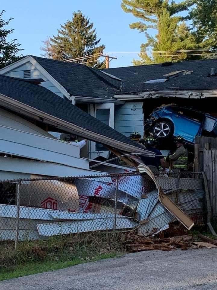 Car slams into Chicago-area home leaving 2 seriously injured