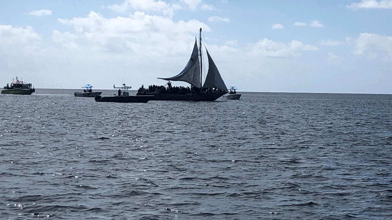 Sailboat seized by the United States Coast Guard