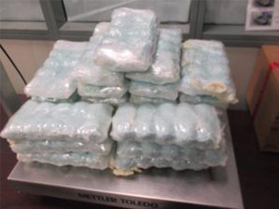 California busts by Customs and Border Patrol seize nearly 500 packages of meth, fentanyl in five days