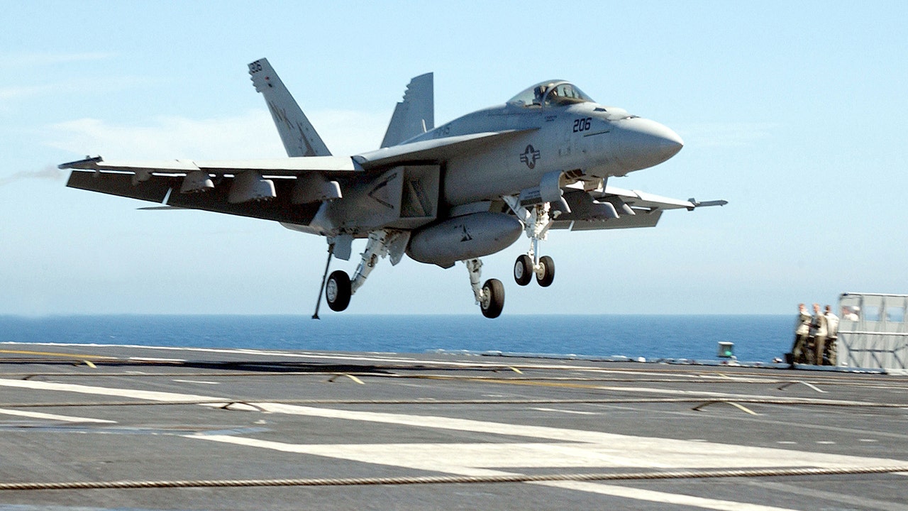 Navy says F/A-18 Super Hornet fell off USS Harry S. Truman after 'unexpected heavy weather'