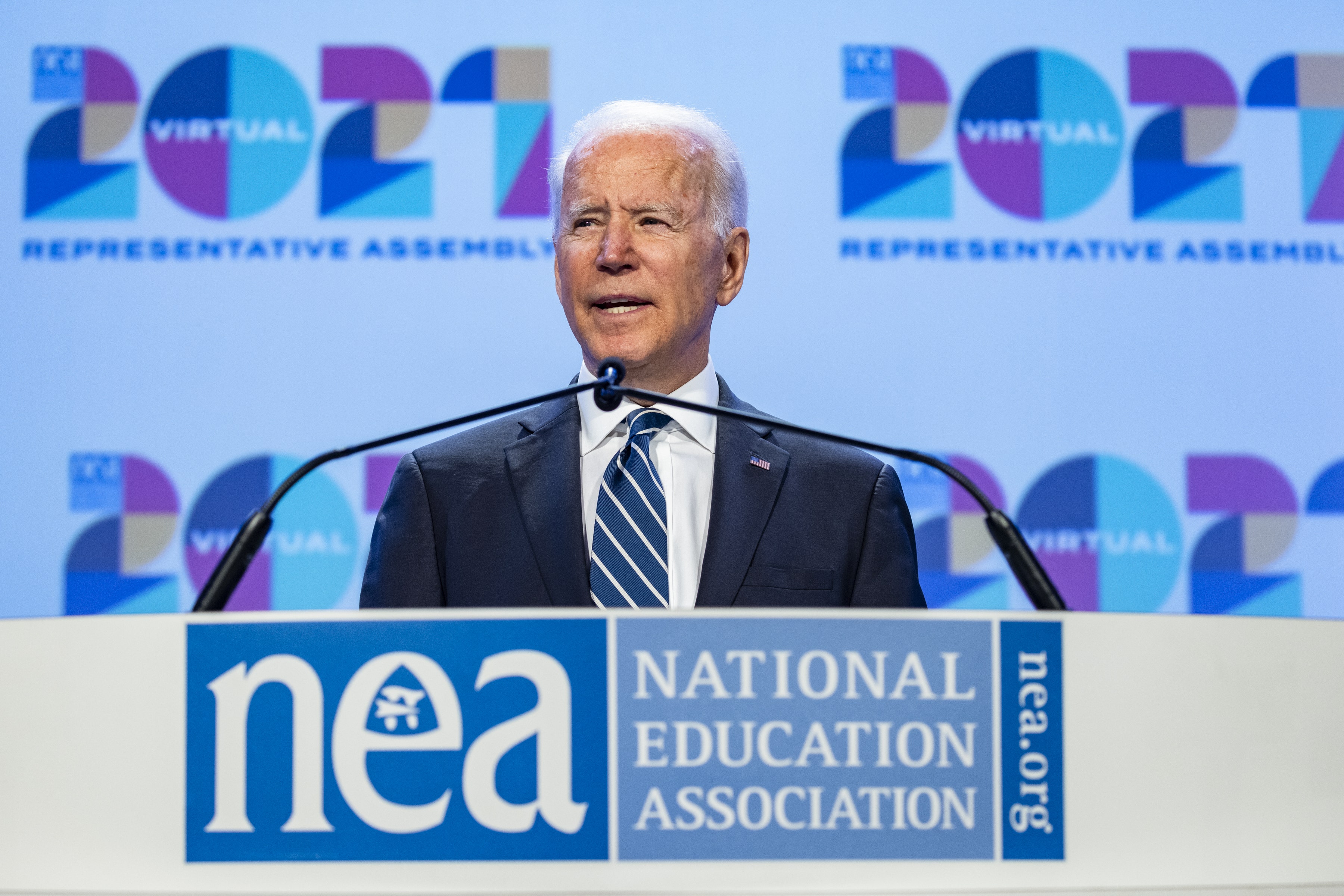 NEA teachers' union where Biden spoke has showered Democrats with political contributions over the years