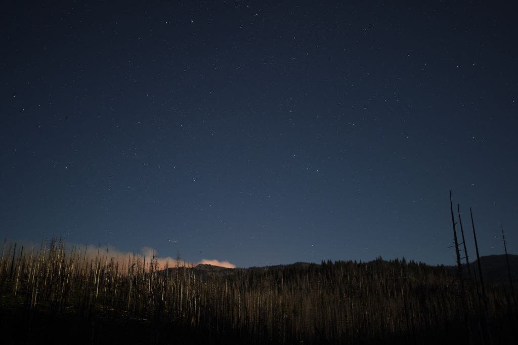 California's Yosemite National Park Wildfire which has been burning since July 7